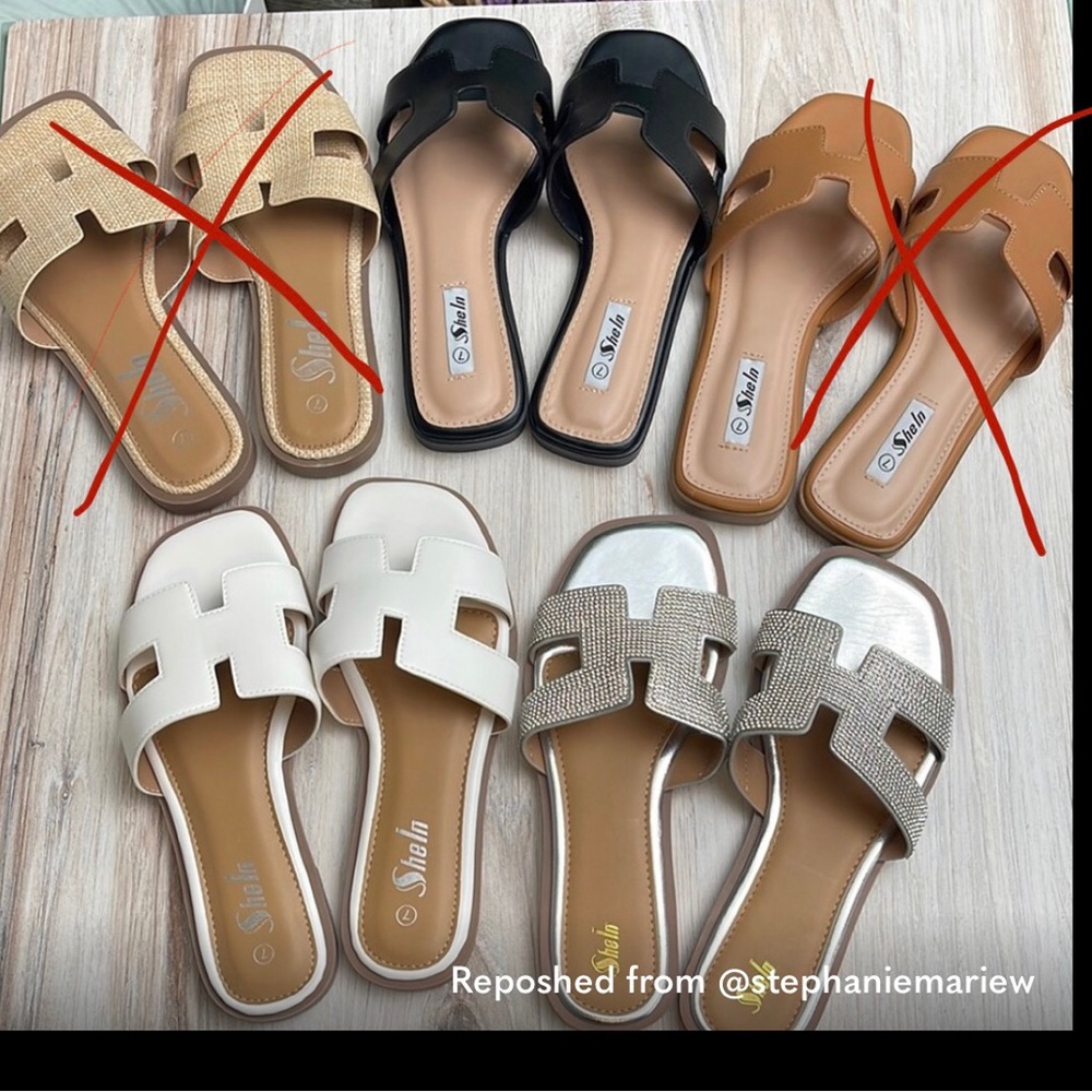 H SANDALS - 5 PAIRS. Size: 7